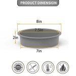 KEYFIVE Set of 2 Silicone 7-Inch Cake Pans