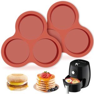 Silicone Egg Molds for Air Fryer - 2 Pack