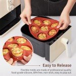 Silicone Muffin Pans for Air Fryer, 2 Packs