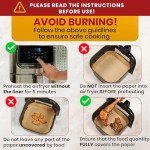 8-Inch Disposable Air Fryer Parchment Liners - 120pcs