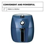 Crux 3.7QT Manual Air Fryer with Non-Stick Pan