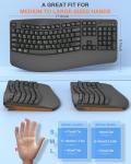 Ergonomic Wireless Keyboard for Comfort and Support