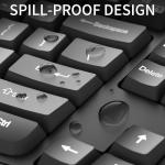 Ergonomic Wireless Keyboard and Mouse Comboใน