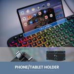 VEILZOR Ergonomic Backlit Keyboard with Wrist Rest