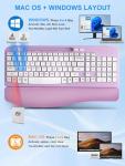 Ergonomic Wireless Keyboard and Mouse Set