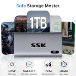 SSK 1TB Portable SSD with Fast USB 3.2