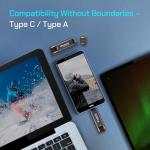 1TB Dual USB External SSD for All Devices