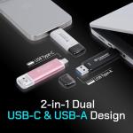 1TB Dual USB External SSD for All Devices