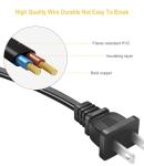 3FT Universal Power Cord for PS4, PS5, and More