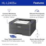 Brother HL-L2405W Wireless Black & White Laser Printer