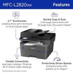 Brother MFC-L2820DW Wireless All-in-One Laser Printer