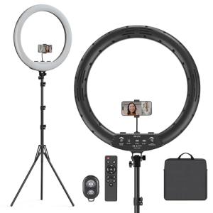 Hagibis 21” Dimmable Ring Light with Stand