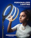 10.2" Dimmable Selfie Ring Light with Tripod