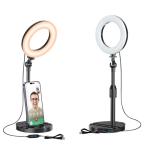 Adjustable Desk Ring Light for Selfies and Videos
