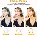 Kimwood Rechargeable Clip-On Selfie Ring Light