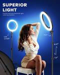 10.2" Dimmable Selfie Ring Light with Tripod