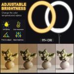 Hagibis 21” Dimmable Ring Light with Stand