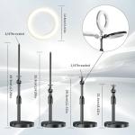 Adjustable Desk Ring Light for Selfies and Videos