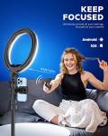 10.2" Dimmable Selfie Ring Light with Tripod