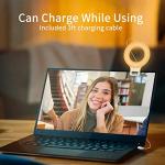 Kimwood Rechargeable Clip-On Selfie Ring Light