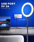 10.2" Dimmable Selfie Ring Light with Tripod