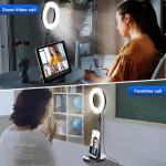 Adjustable Desk Ring Light for Selfies and Videos