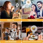 Kimwood Rechargeable Clip-On Selfie Ring Light