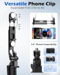 UBeesize 64'' Phone Tripod with Light & Remote