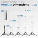 UBeesize 62" Tripod & Selfie Stick with Remote