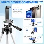 Lusweimi 44-Inch Phone Tripod with Remote