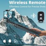 UBeesize 62" Tripod & Selfie Stick with Remote
