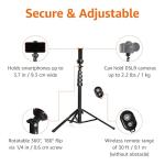 Amazon Basics 64-inch Phone Tripod and Selfie Stick