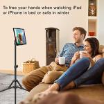 Adjustable 65-Inch iPad Tripod Stand with Rotation