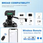 Lusweimi 44-Inch Phone Tripod with Remote