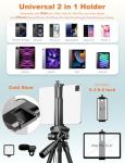 68" Phone Tripod Stand for iPad and iPhone