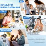 Lusweimi 44-Inch Phone Tripod with Remote