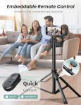 Portable 71'' Phone Tripod and Selfie Stick