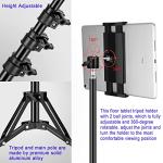 Adjustable 65-Inch iPad Tripod Stand with Rotation