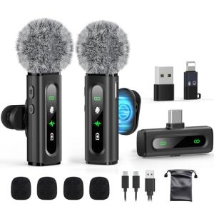 Wireless USB C Lavalier Mic for Content Creators