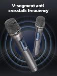 Rechargeable Dual Wireless Microphone System for Events