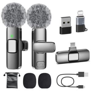 PoP Voice Wireless Lavalier Microphone for iPhone/Android