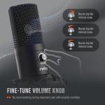 FIFINE USB Studio Microphone Kit with Boom Arm