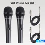Cable Matters Cardioid Dynamic Microphone 2-Pack