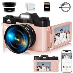 4K Digital Vlogging Camera with Flip Screen