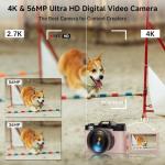 4K Digital Vlogging Camera with Flip Screen