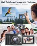 48MP 4K Vlogging Camera with Flip Screen