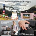 4K Digital Vlogging Camera with Flip Screen