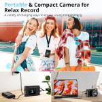 48MP 4K Camera with Flip Screen and Zoom