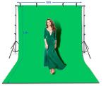 Green Screen Setup with Stand and Carry Bag