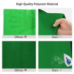UTEBIT 5x6.5ft Green Screen Backdrop for Videos